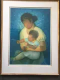 Mère et enfant by Louis Toffoli, Lithographie, épreuve d'artiste, sold Oct 2020