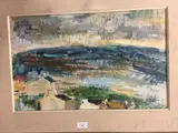 Paysage by Richard Bellias, Gouache sur papier signée en bas à droite, sold Jul 2020