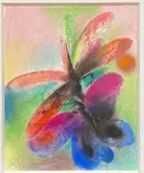 Papillon III" by Albert Deman, 1976, Pastel sur papier signé en bas à gauche, sold Jul 2020
