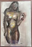 Femme nue debout by Jean Chapin, Aquarelle, sold Jul 2020