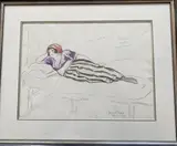 Le repos by Jacques Nam, 1921, Aquarelle avec annotation au crayon, sold Jul 2020