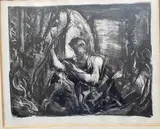 Scène animée by Jacques Ceria Despierre, Lithographie en noir, EA, sold Jul 2020