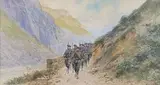 Chasseurs alpins 7ème bataillon by Pierre Comba, Aquarelle, sold Jun 2020
