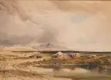 Paysage de l'Argyleshire by Anthony Vandyke Copley-Fielding, Aquarelle gouachée sur traits de crayon noir, sold Sep 2024