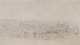 Vue animée de Messine by Jules Raymond Brascassat, Crayon noir, sold Sep 2024