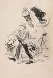 La veine ne vient jamais seule by František Kupka, 1901, Plume et encre noire, sur traits de crayon noir, sold Sep 2024