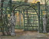 Le jardin particulier du Grand Palais by Alexandre Nicolaïevitch Benois, Aquarelle sur traits de crayon noir, sold Sep 2024