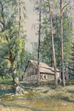 La Datcha by Alexandre Nicolaïevitch Benois, Aquarelle sur traits de crayon noir, sold Sep 2024