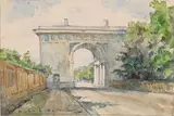 La by Alexandre Nicolaïevitch Benois, Aquarelle sur traits de crayon noir, sold Sep 2024