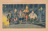 Illustration : La patrouille avenue de Saint-Denis à Pierrefitte (Seine) by Alfred Daguet, Plume et encre noire, aquarelle sur traits de crayon noir, sold Sep 2024