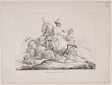 Bouchers de Rome Delteil 2 by Théodore Géricault, Lithographie, sold Sep 2024