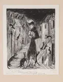 La femme aux chats by Édouard Goerg, Lithographie, sold Sep 2024