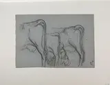 Étude, la traite by François Vernay, Crayon noir, sold Sep 2024