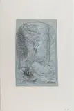 Paysage by François Vernay, Crayon noir, sold Sep 2024