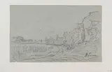 Bord de lac by François Vernay, Crayon noir, sold Sep 2024