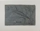 Paysage by François Vernay, 1858, Crayon noir, sold Sep 2024