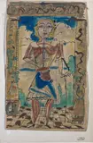Personnage, vers 1945-1950 by André Derain, Aquarelle et encre sur papier, le cachet d'atelier en bas à droite sur le montage (L, sold Sep 2024