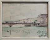 Boulogne by Albert Marquet, 1930, Aquarelle, contrecollée en plein sur le montage, sold Sep 2024