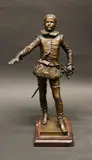 Le Sauveur (Henri IV Jeune) by Joseph Pierre Rambaud, Bronze à patine brune signé sur la terrasse carrée, sold Sep 2024