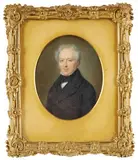 Portrait d'un homme en redingote noire by François Meuret, Gouache sur ivoire, sold Dec 2021