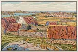 L'île de Bréhat by Henri Rivière, 1913, Lithographie couleurs, série Le beau pays de Bretagne Feuille :, sold Apr 2023