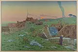 Le lever de lune by Henri Rivière, 1898, Lithographie couleurs, série Les aspects de la nature Feuille :, sold Apr 2023