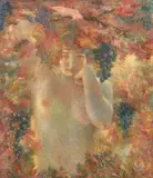 L'automne by Lucien Lévy-Dhurmer, 1911, Pastel, sold Apr 2023