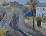 Rue de village by Emmanuel Mané-Katz, Gouache, sold Apr 2023