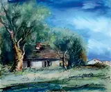 Le hameau by Maurice de Vlaminck, Gouache, sold Apr 2023