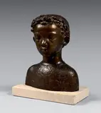 Jean-Paul Belmondo à 5 ans by Paul Belmondo, Épreuve en bronze patiné, sold Apr 2023