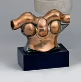 Desperta Ferro 9 (opus 248), 1979-1982 by Miguel Ortiz Berrocal, Épreuve en bronze doré, sold Apr 2023