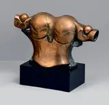 Desperta Ferro 6 (opus 245), 1979-1982 by Miguel Ortiz Berrocal, Épreuve en bronze doré, sold Apr 2023