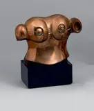 Desperta Ferro 8 (opus 247), 1979-1982 by Miguel Ortiz Berrocal, Épreuve en bronze doré, sold Apr 2023
