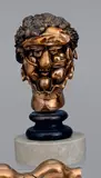 Hommage à Arcimboldo, (opus 167) 1978-1979 by Miguel Ortiz Berrocal, Épreuve en bronze doré, sold Apr 2023