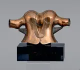 Desperta Ferro 5 (opus 244), 1979-1982 by Miguel Ortiz Berrocal, Épreuve en bronze doré, sold Apr 2023