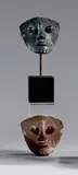 Visage triangulaire, masque by André Derain, Épreuve en bronze à patine polychrome, sold Apr 2023