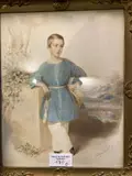 Portrait d’un enfant accoudé by Alois von Anreiter, Aquarelle, sold Mar 2023