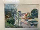 Champs sur Yonne by Marcel Parturier, Gouache, sold Feb 2023