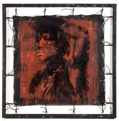 228 Khaosan Rd by Eddie Colla, 2015, Technique mixte sur toile Mixed media on canvas, sold Dec 2015