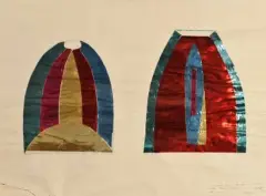 SANS TITRE, vers 1965 (PROJET POUR UNE CABINE CHROMATIQUE) by Claude Bellegarde, Technique mixte et collage sur papier signé et dédicacé en bas à droite, sold Oct 2015