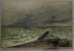 Grandcamp, mer agitée by Frank Myers Boggs, 1905, Toile, sold Oct 2015