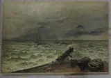 Grandcamp, mer agitée by Frank Myers Boggs, 1905, Toile, sold Oct 2015