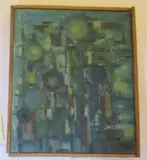 Composition by Jos De Cock, 1957, Toile, sold Oct 2015