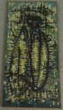 Graphisme bleu n°II by Jos De Cock, 1958, Toile, sold Oct 2015