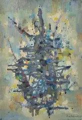 Forme étendue by Jos De Cock, 1957, Toile, sold Oct 2015