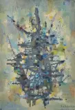 Forme étendue by Jos De Cock, 1957, Toile, sold Oct 2015
