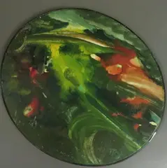 Départ by Jos De Cock, 1963, Toile ovale, sold Oct 2015