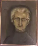 Portrait by Jos De Cock, 1956, Toile, sold Oct 2015