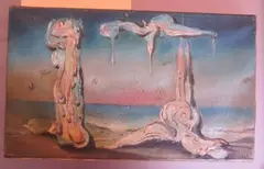 Statues marines by Jos De Cock, Toile, sold Oct 2015