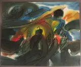 Composition by Jos De Cock, Toile, sold Oct 2015
